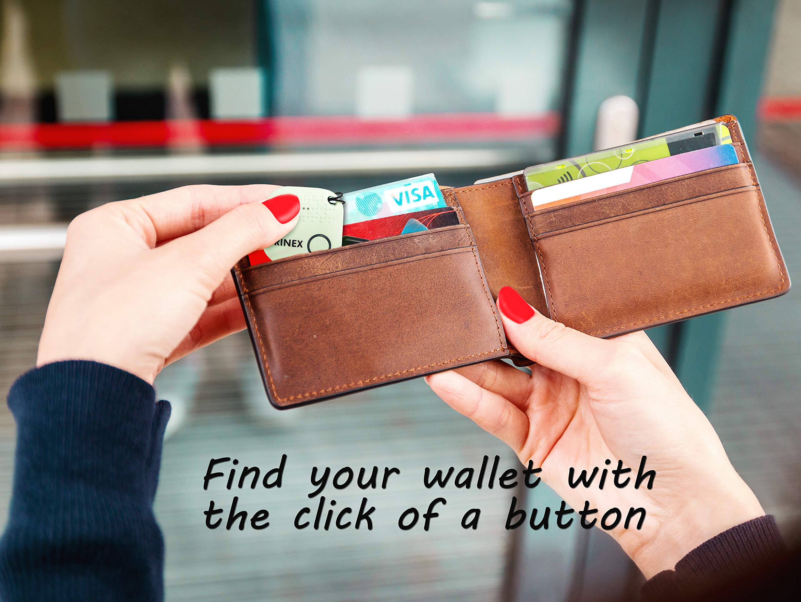 Rinex Bluetooth Key Finder Keychain GPS Tracker for Keys with App, Tracking Device for Phone, Keys, Luggage, Backpacks, Wallets, More and Bluetooth Anti-Lost Device Locator Tags, GPS Tracking Chip