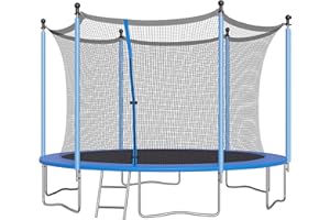 ALTLER Trampoline 12FT 14FT Trampoline Enclosure Net Outdoor Jump Trampoline PVC Spring Cover ASTM Approved Padding Premium Bouncer for Kids and Adults - Safe, Durable, and Fun