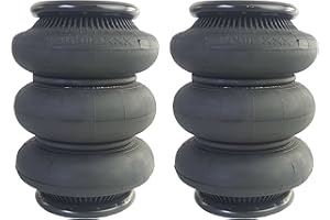 airmaxxx Triple Bellow 2600 Air Ride Suspension Bags 1/2" npt (2)