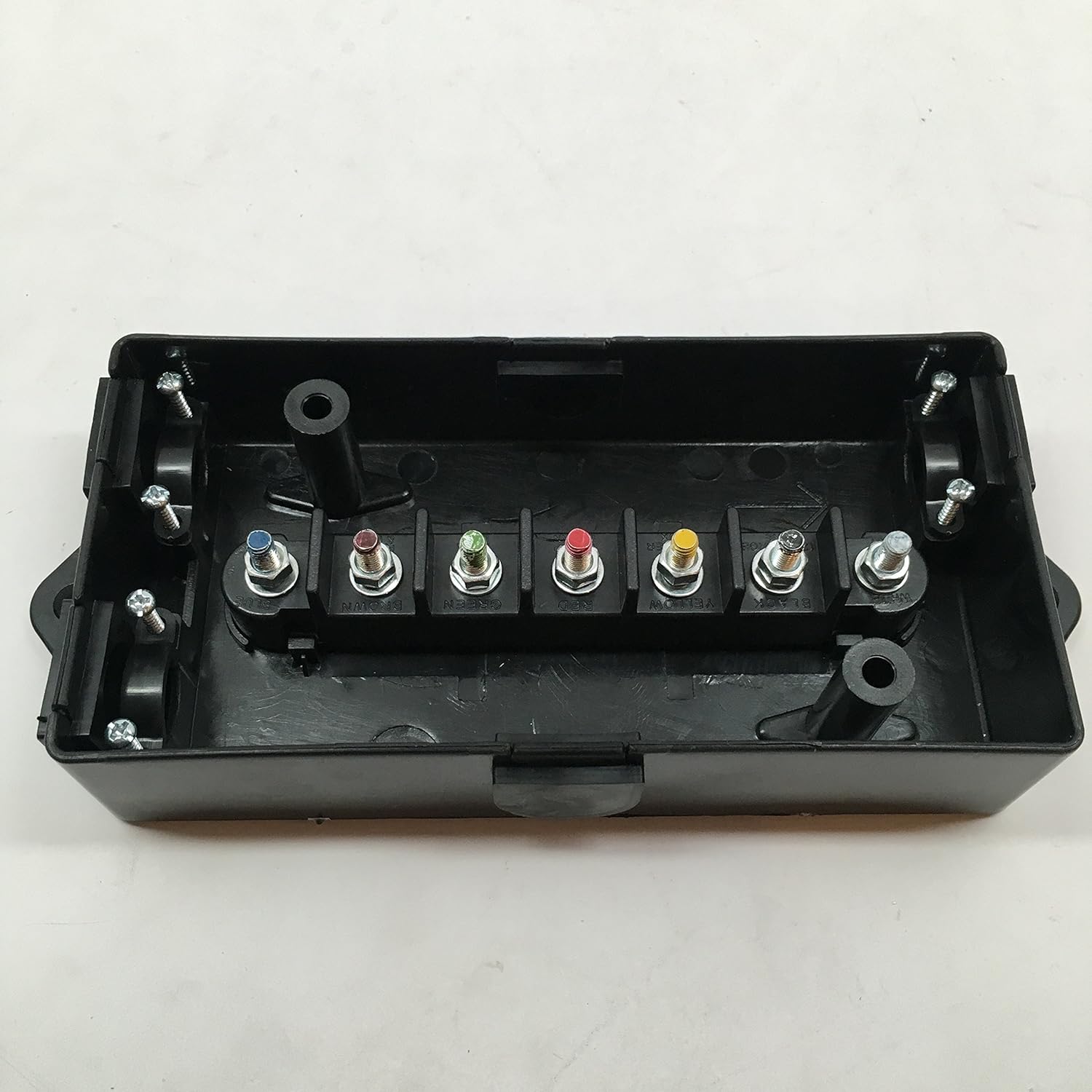 Long Haul 7 Way Trailer Wire Cord Junction Box, COLOR CODED Truck