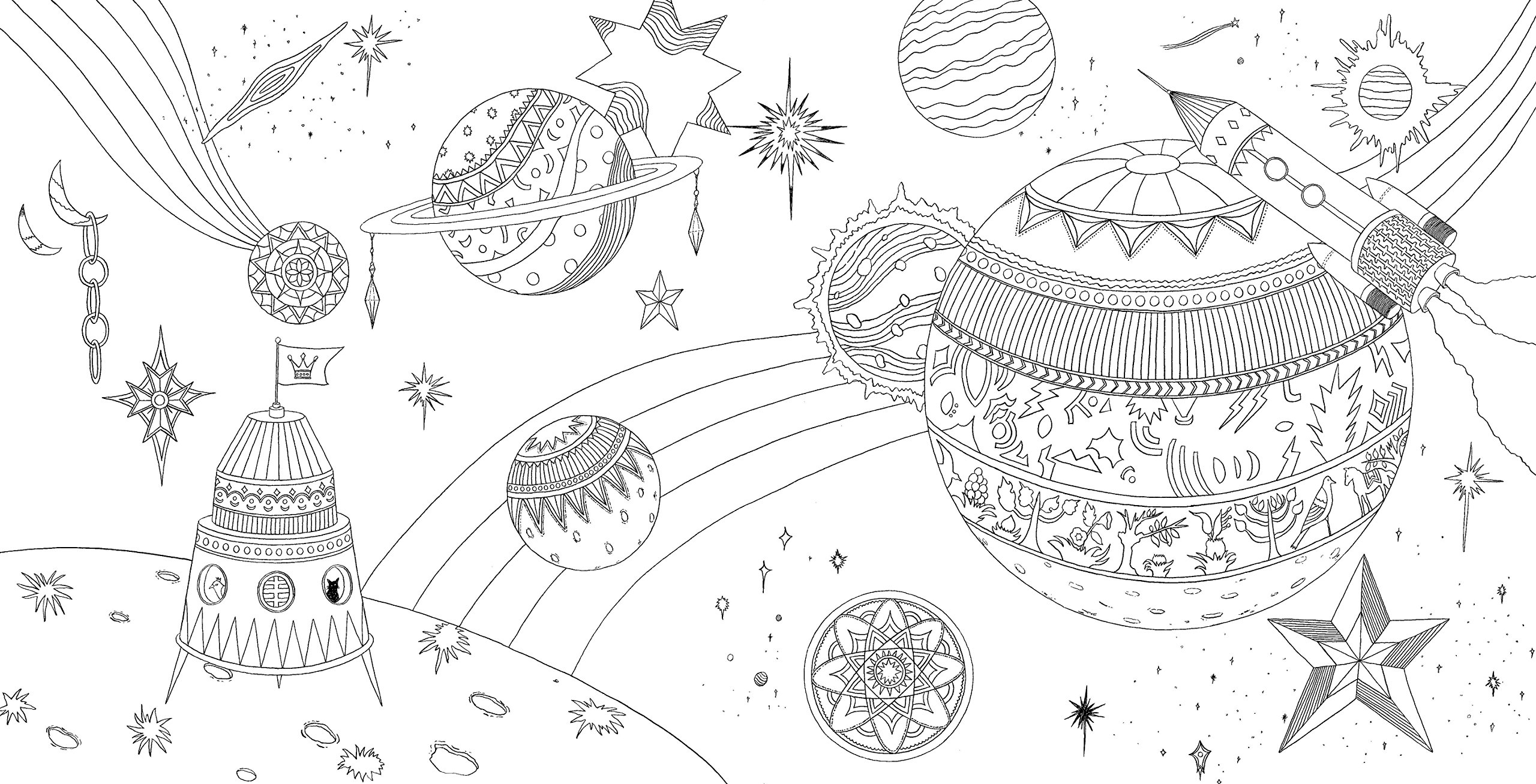 Bon Voyage 猫と旅する 不思議な世界のぬりえbook 田中 健太郎 本 通販 Amazon