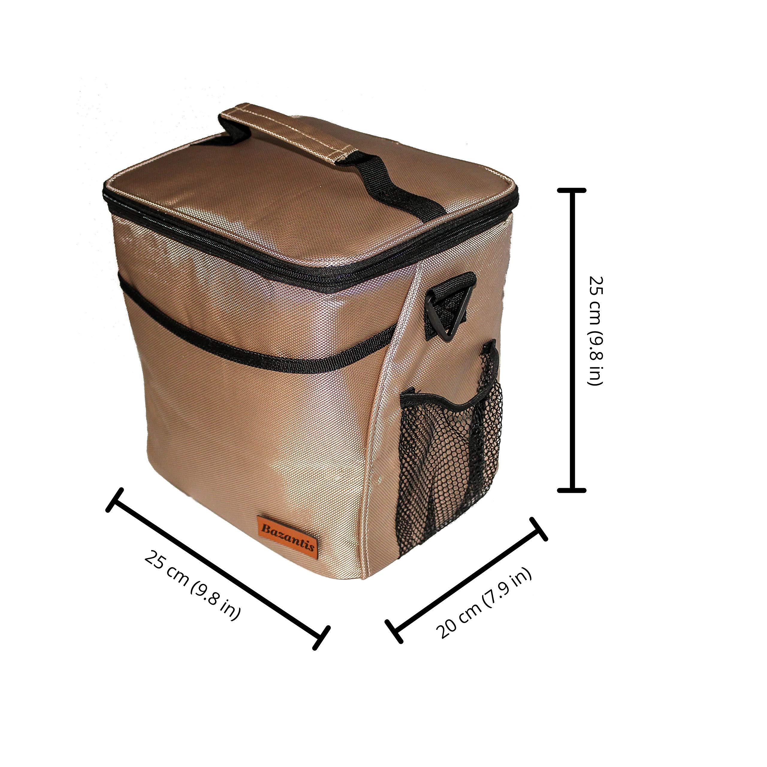 Borsa Termica Frigo Porta Pranzo 10 Litri Impermeabile A Tenuta Stagna Alimenti Caldo/Freddo Con Tracolla Per Uomo/Donna/Bambino Da Auto/Ufficio/Lavoro/Viaggio/Mare/ Spiaggia/Picnic/Campeggio/Barbecue