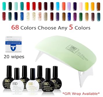 Canada Hmd Soak Off Uv Led Gel Nail Polish Kit With Portable Dryer