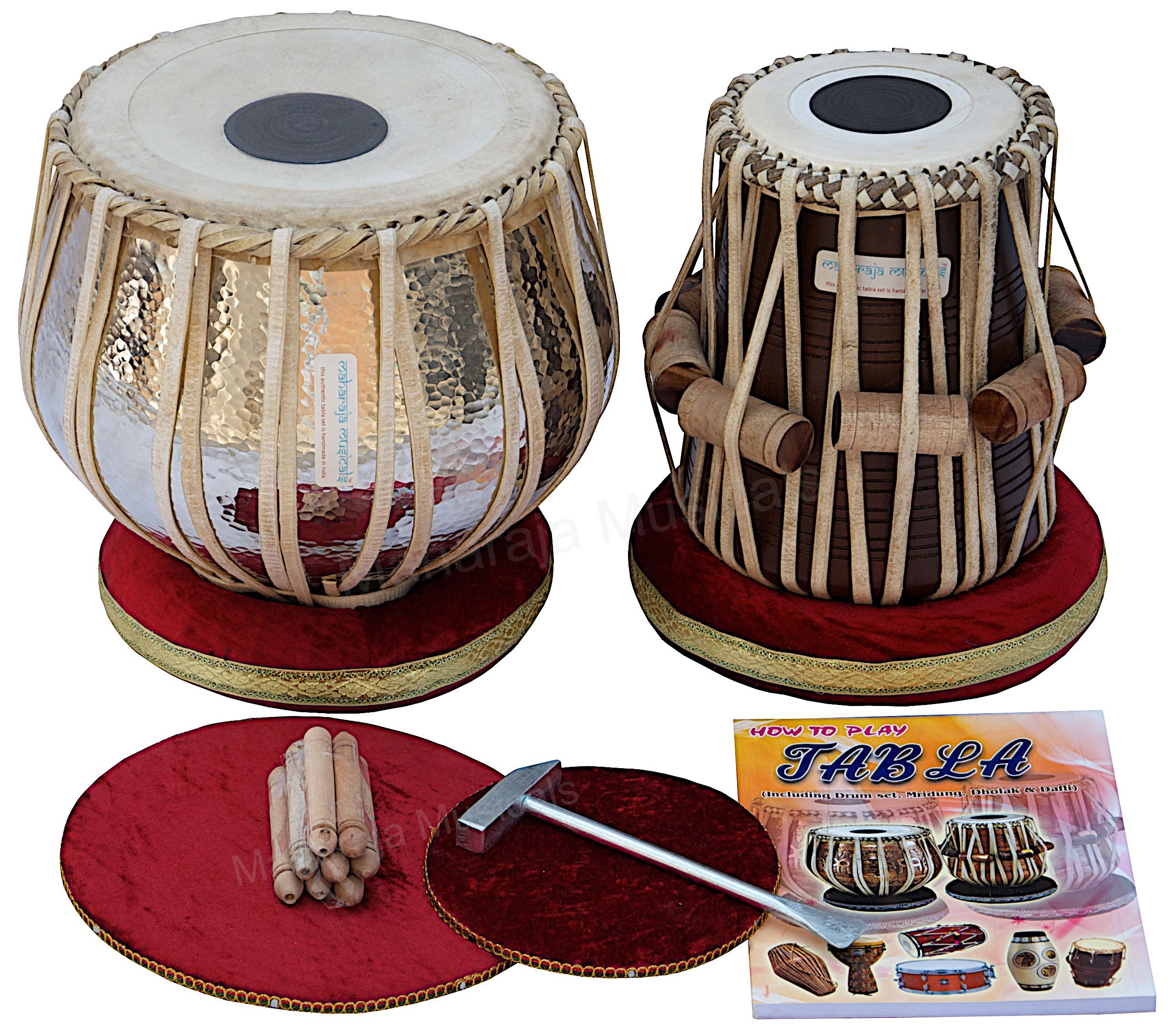 Maharaja Musicals Tabla Drum Set, Concert Quality, 4.5 Kg Chromed