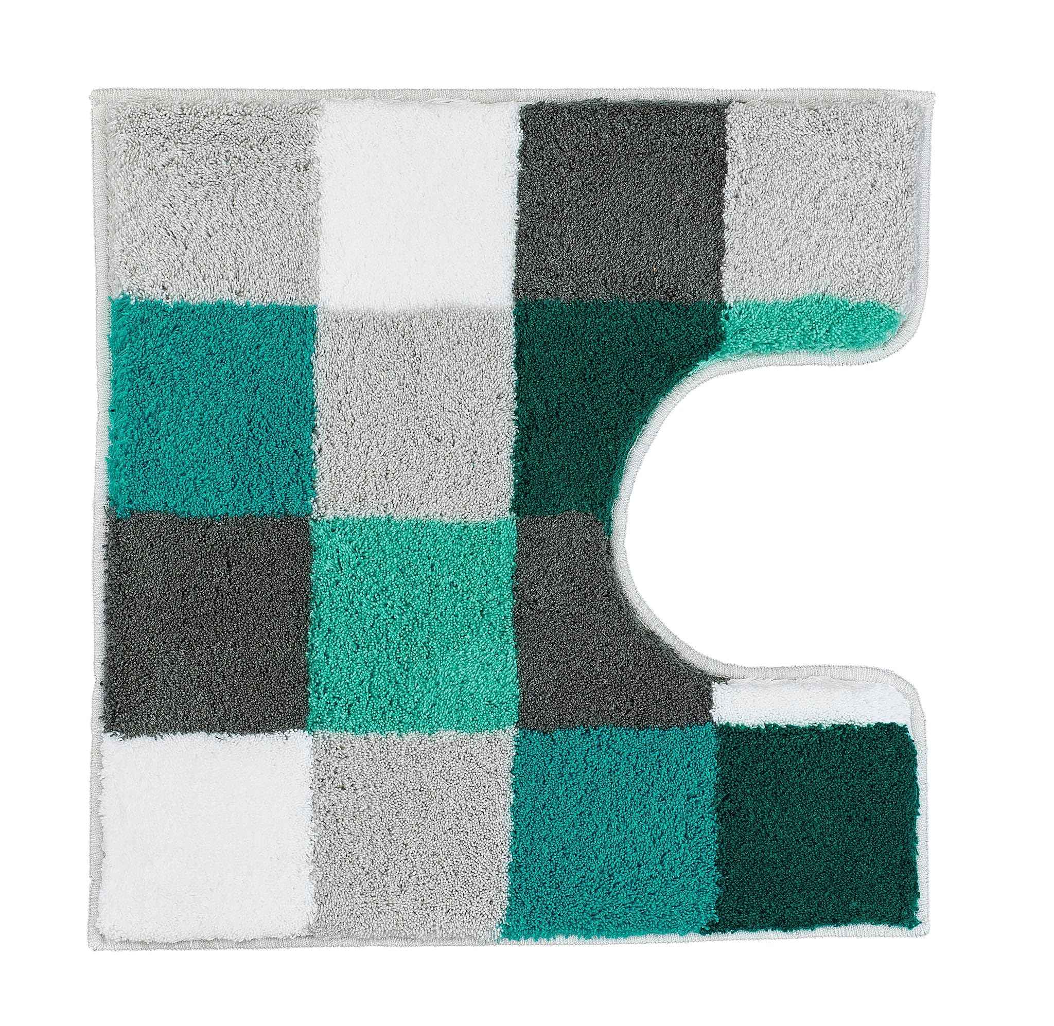 Kleine Wolke "Caro" Pedestal rug, Green/Grey, 55 x 55 cm