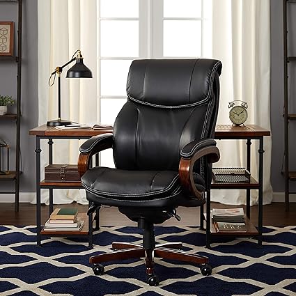 Lazboy 45782a La Z Boy Trafford Chair Big Tall Air Technology Executive Black