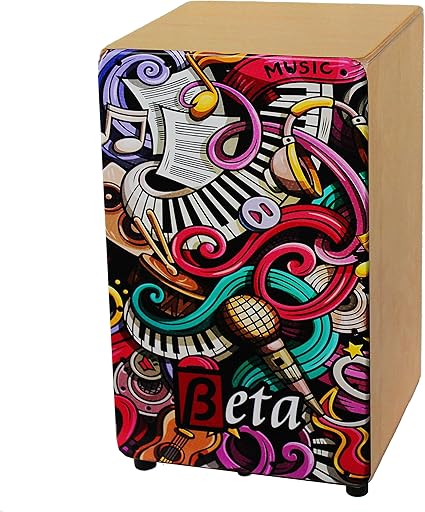 Cajón Flamenco Beta mod. MUSIC | Caja de percusión flamenca semi-profesional de abedul [AFINACIÓN DIRECTA] (color Natural): Amazon.es: Instrumentos musicales