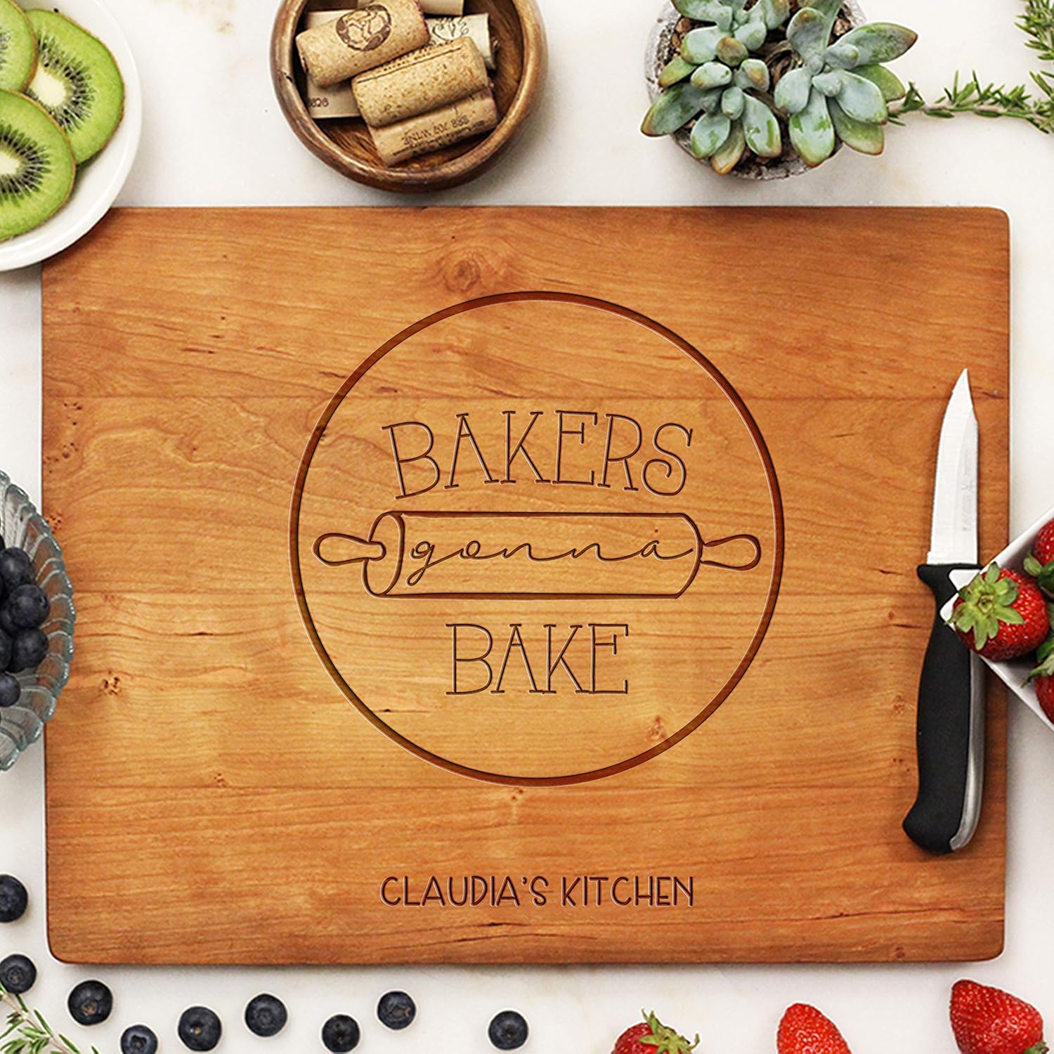Personalized Baker Gift Custom Cutting Board