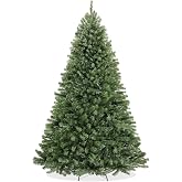 Casafield 9FT Realistic Green Spruce Unlit Artificial Holiday Christmas Tree with Sturdy Metal Stand