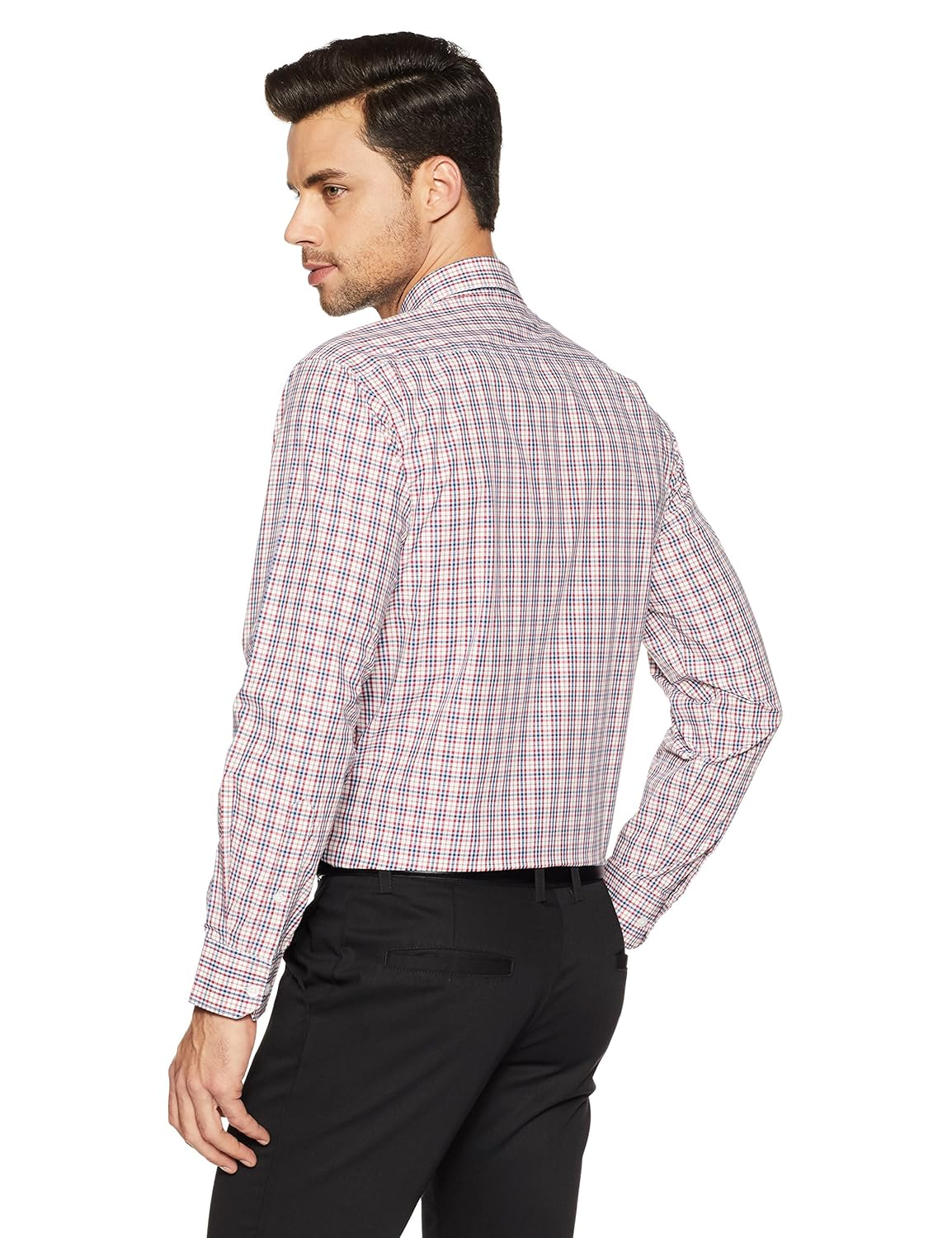 symbol amazon brand men's checkered regular fit business shirts