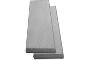 Tönnen Acoustic Panel Gray | Fiberglass 2-pack | Professional sound absorbing Panel | Decorative sound proof panel | acoustic wall panel (36x13x2 in) - Gray