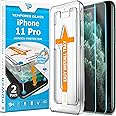 Power Theory Designed for iPhone 11 Pro Screen Protector Tempered Glass [9H Hardness], Easy Install Kit, 99% HD Bubble Free Clear, Case Friendly, Anti-Scratch, 2 Pack