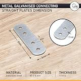 OMIDEAS 20x Metal Repair Plates 60x16mm Galvanised Straight Fixing Brackets view 2