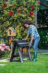 WORX Pegasus WX051 Versatile Folding Work Table Sawhorse with Clamps view 5