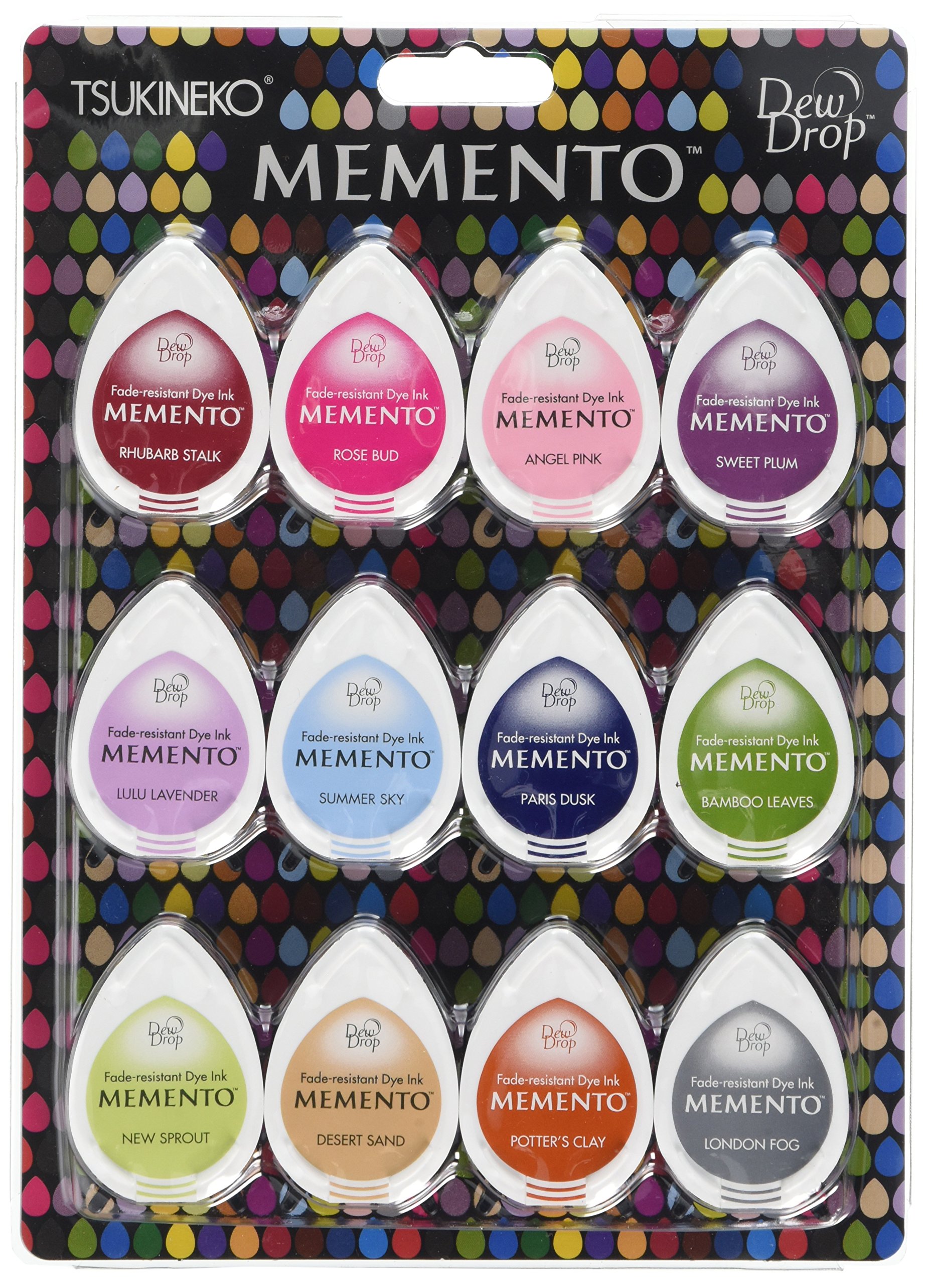 Tsukineko "Sorbet Scoop" Momento Inkpad Set-pack of 12