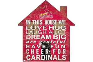 Fan Creations MLB St. Louis Cardinals Unisex Saint (St.) Louis Cardinals House Sign, Team Color, 12 inch