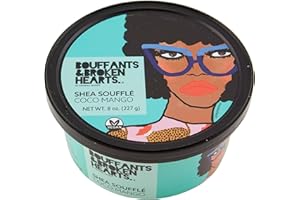 Ashanti Naturals Scented Whipped Shea Butter for Skin | Moisturizing African Raw Shea Butter, Almond Oil and Coconut (Coco Mango Souffle, 8oz)