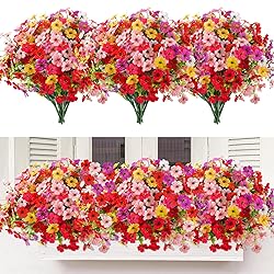 MACTING Artificial Flowers for Outdoors 24 Bundles