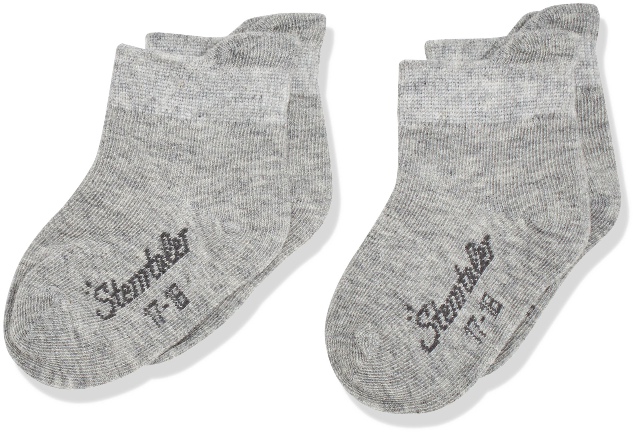 Sterntaler Unisex Baby 8511610 Calf Socks, Argenté (Silber Melange 542), 2 Socks, Grey (Silber Melange 542), 6-9 Months (Manufacturer Size: 18)