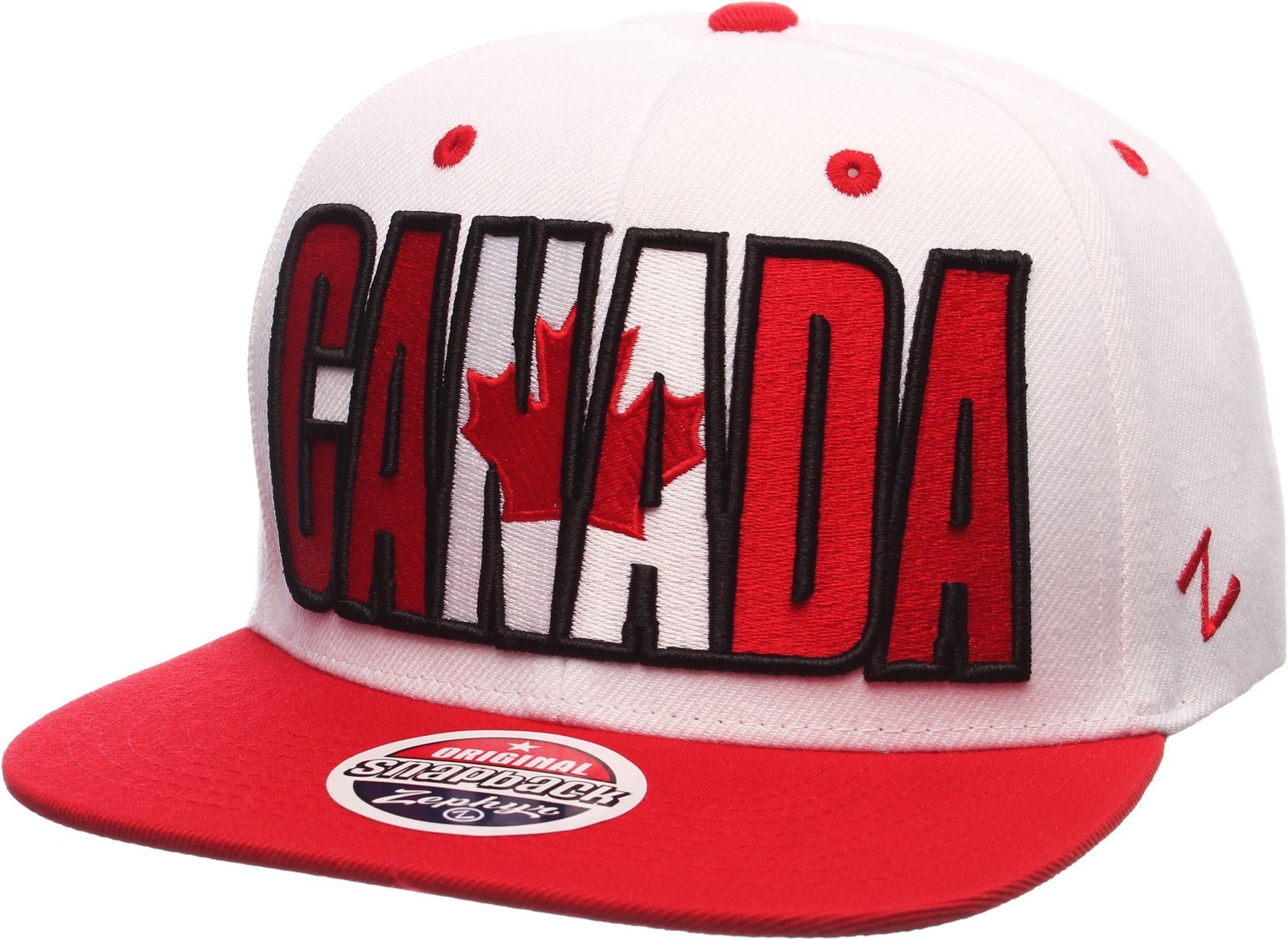 Zephyr Country Flag Adjustable Soccer Superstar Snapback Cap - Flat Bill Zephyr Baseball Hat