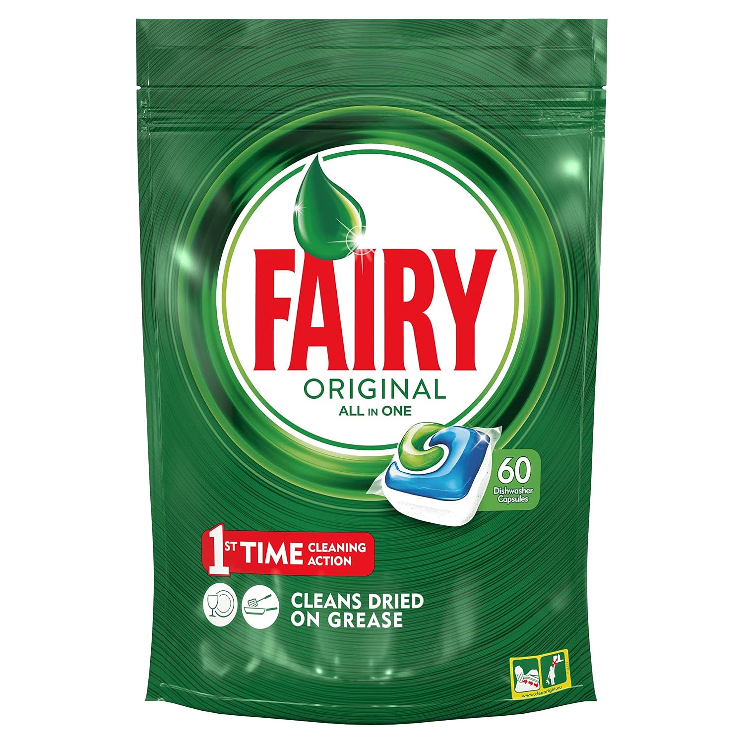 60 lavados con Fairy Original