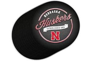 P. GRAHAM DUNN University of Nebraska Metallic 4 x 4 Paperboard Coasters Pack of 12