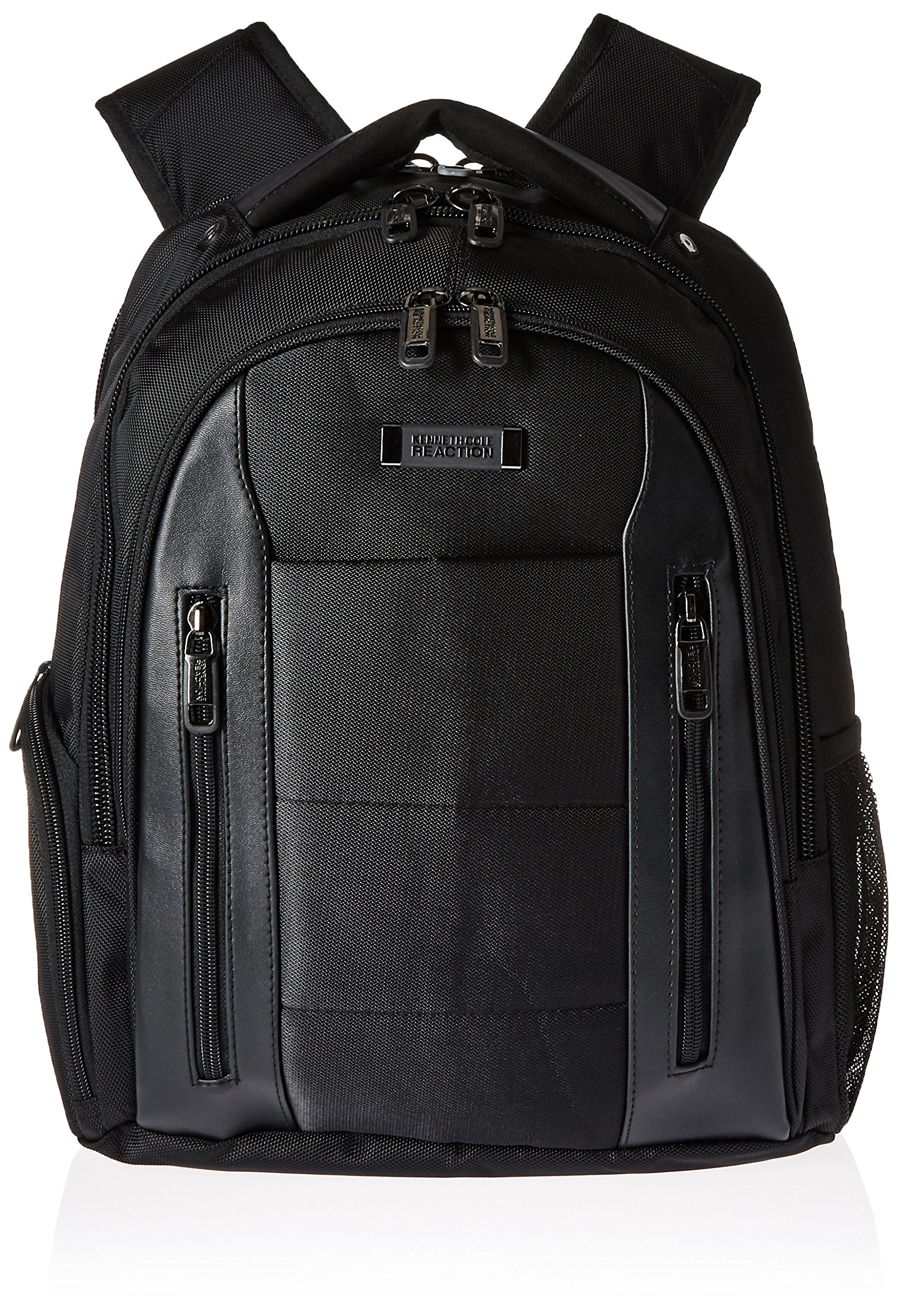 Kenneth Cole Reaction Keystone 1680d Polyester Dual Compartment 17" Laptop Backpack, Black