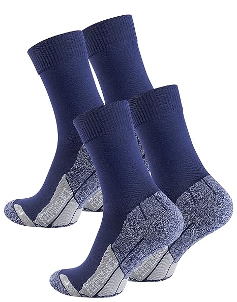 VCA 2 Paar Multifunktionssocken PERORMANCE mit Spezialpolsterung, Trekking - Wandersocken UNISEX - Cottonprime