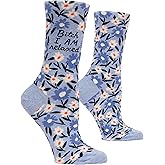 Blue Q Women's Funny Novelty Crazy Crew Socks with Sayings