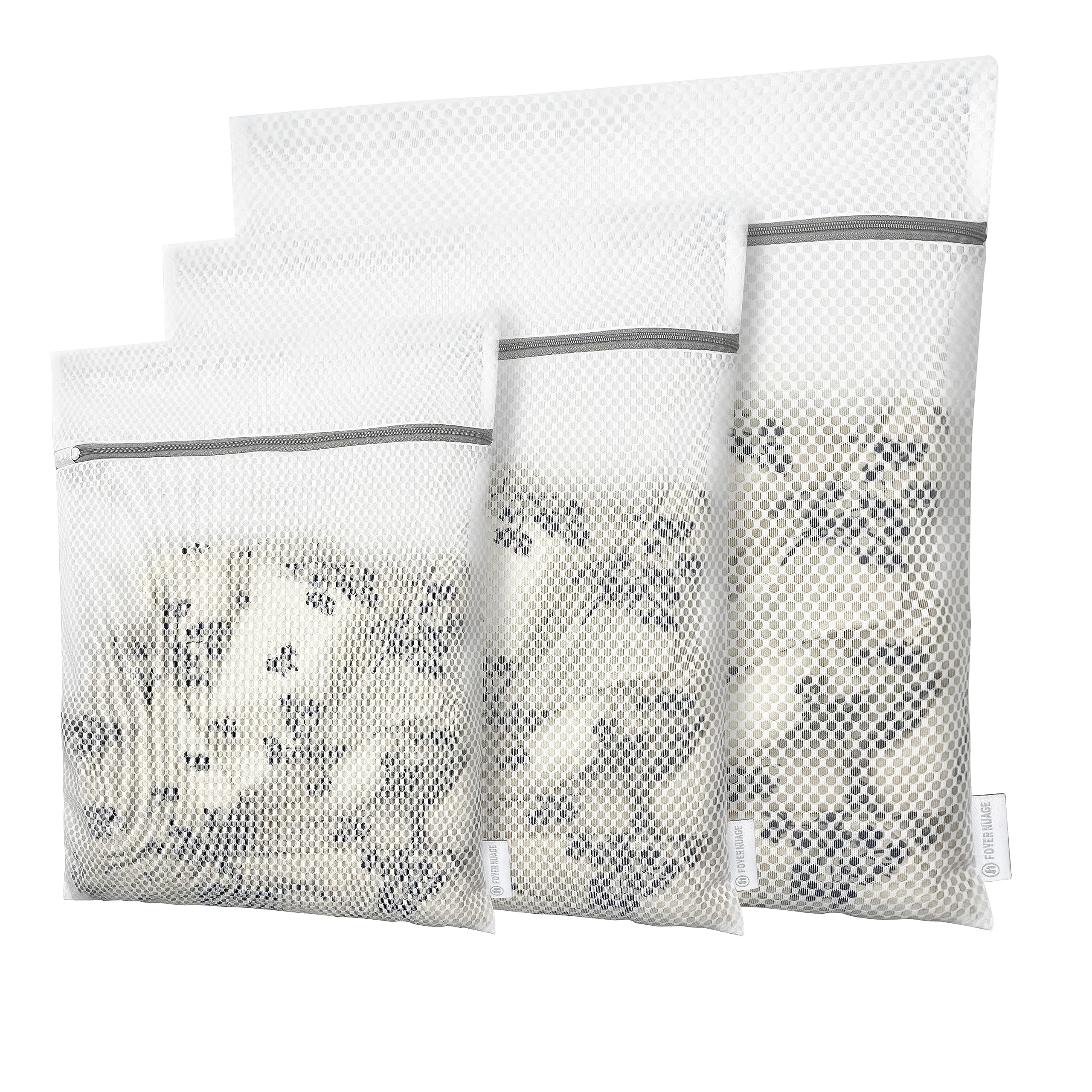 Mesh Laundry Bags for Delicates, Travel Storage Organize Bags,Clothing Washing Bags for Underwear, Lingerie, Bra, Blouse, Stocking, Socks, Jacket, Coat, Blanket, Shoes,Extra Strong(S+M+L)