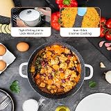 Nuovva Casserole Dishes with Lid 4L 24cm Cream Induction Oven Proof view 9