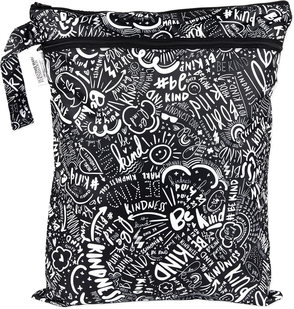 Bumkins Waterproof Wet Dry Bag Baby Travel Be Kind