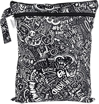 Bumkins Waterproof Wet Dry Bag Baby Travel Be Kind