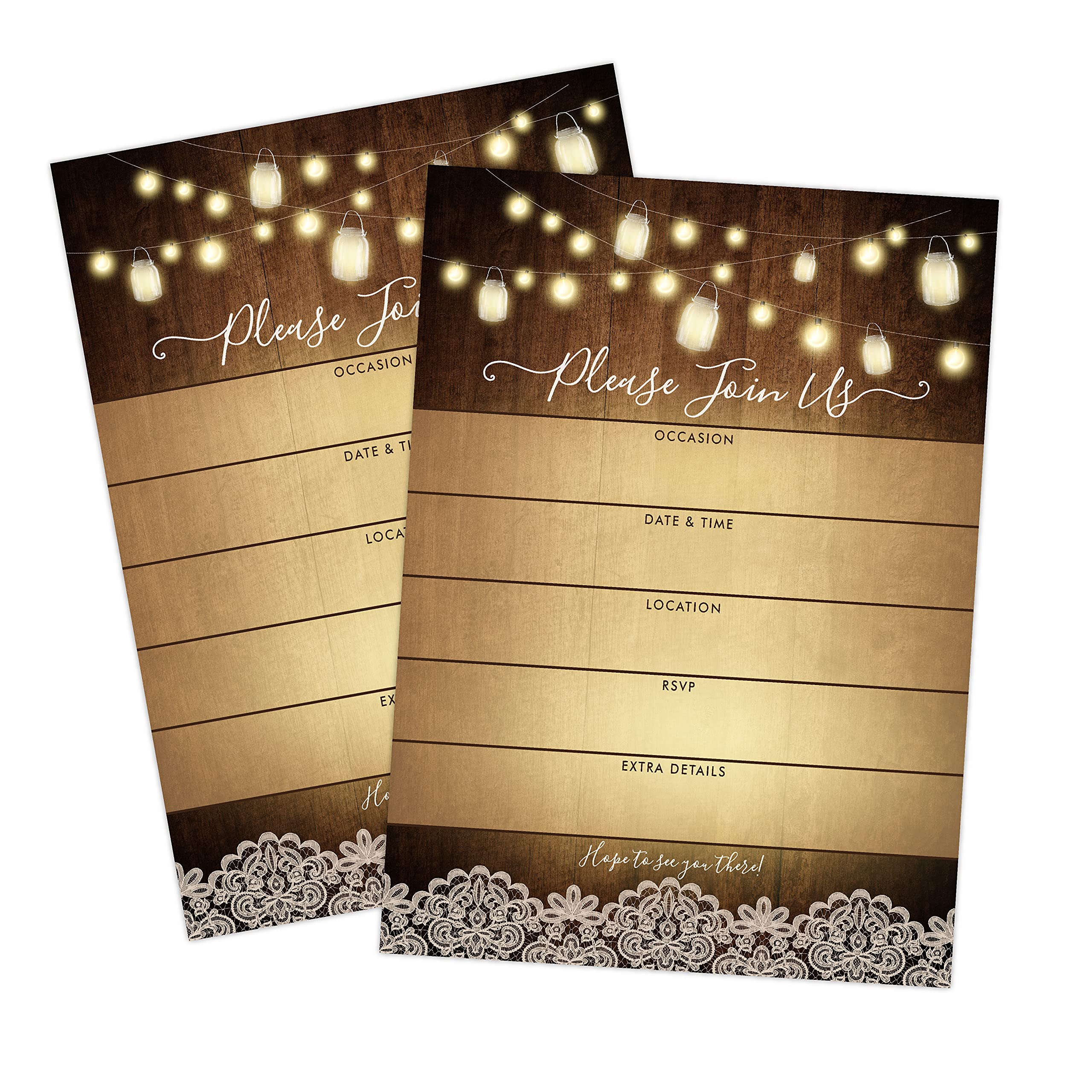 Your Main Event Prints 50 Rustic Wedding
