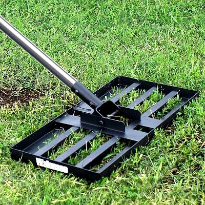 Walensee Lawn Leveling Rake 198cm 43x25cm Steel Handle Levelawn Tool