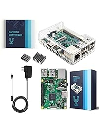 Vilros Raspberry Pi 3 Kit with Clear Case and 2.5A Power Supply
