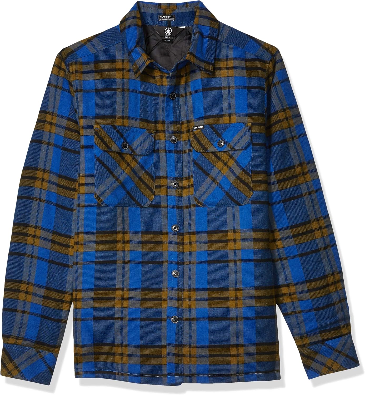 Men's Long Sleeve Flannel Shirt, Black, XSmall Amazon.ca
