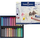 Faber-Castell 128324 Goldfaber Studio Soft Pastel Chalks Pack of 24 Assorted Colours