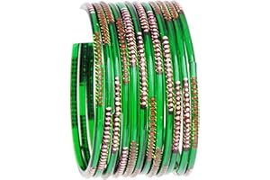 JD'Z COLLECTION Indian Jewelry Bangles Set Bollywood Style Bangle Bridal Ethnic Dailywear Glass Bangles Set