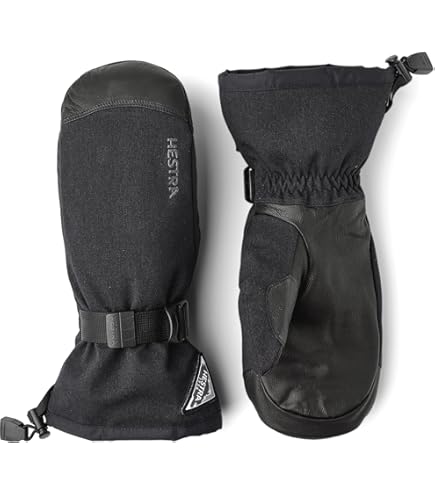 Amazon.com : Hestra Gauntlet Sr. Mitt - Black/Black - 6 : Clothing