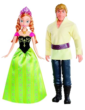 Mattel Disney Princess BDK35 - Die Eiskönigin Anna und Kristoff, 2 Puppen im Set
