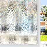 rabbitgoo Window Privacy Film Stained Glass Window