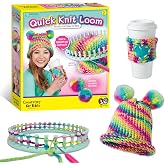 Creativity for Kids Quick Knit Loom Kit - Knitting Kit for Kids, Make Your Own Pom Pom Hat and Accessories, Knitting Loom Crafts for Kids