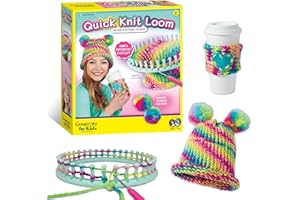 Creativity for Kids Quick Knit Loom – Teaches Beneficial Skills and Creativity – Easy to Use – For Ages 7 and Up