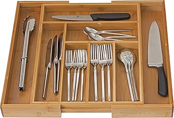 Amazon Com Home It Expandable Use For Utensil Flatware Dividers