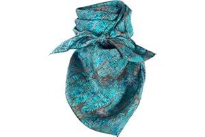 AUSTIN ACCENT INC Austin Accent Cowboy Bandana 100% Silk Scarf Wild Rag 34 Inch Multiple Colors