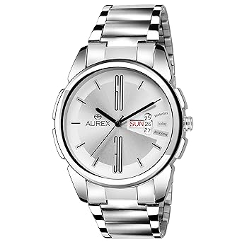 Analog White Dial Day and Date Functioning Mens and Boys Watch (AX-GR122-WTC)