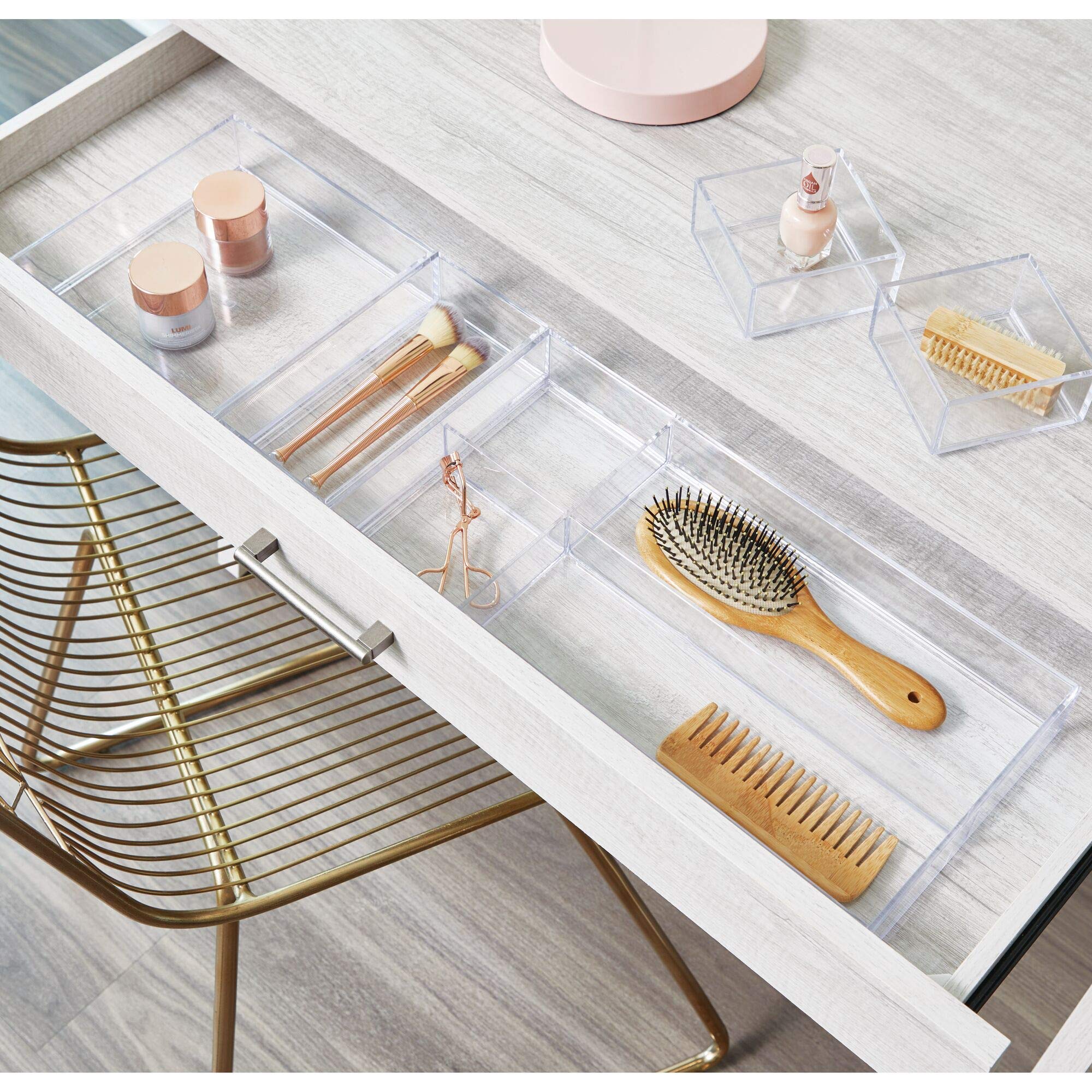 iDesign Drawer Organiser Box, Extra Small Drawer Insert Made of Durable