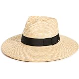 Spencer Wide Fedora, Natural, Tan 
