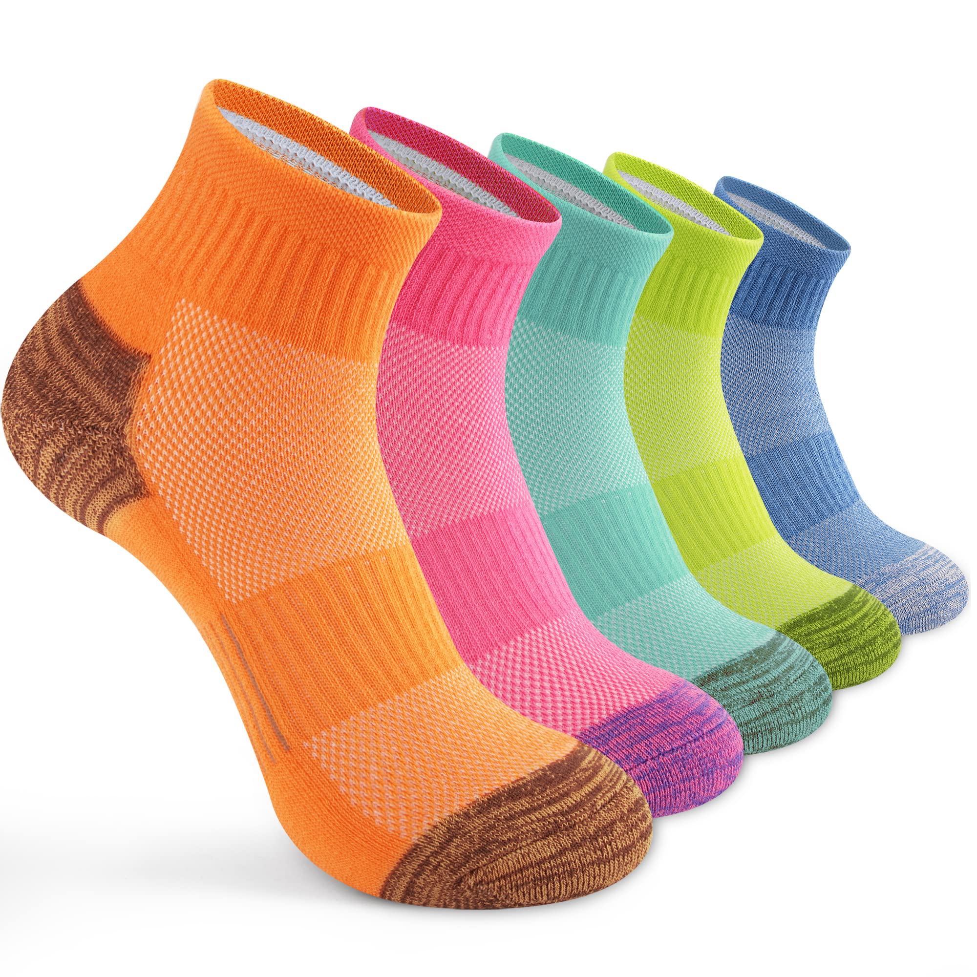 Photo 1 of Gonii Ankle Socks Womens Athletic Thick Cushioned Running Hiking Low Cut 5-Pairs